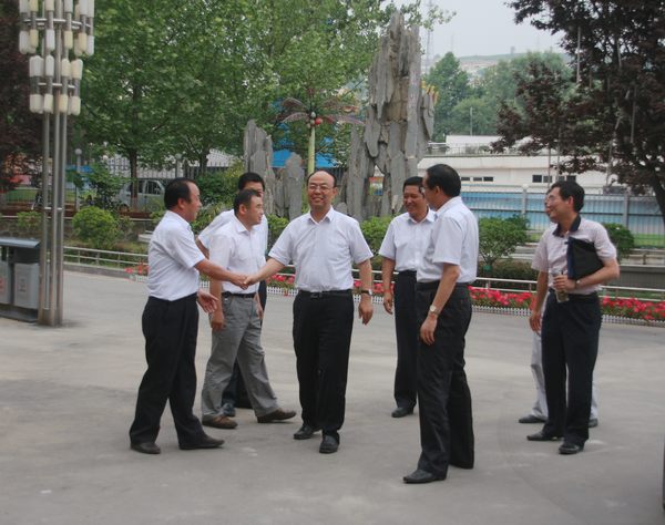 下石節(jié)礦黨政領導熱烈歡迎公司黨委書記黃河一行深入該礦檢查指導工作
