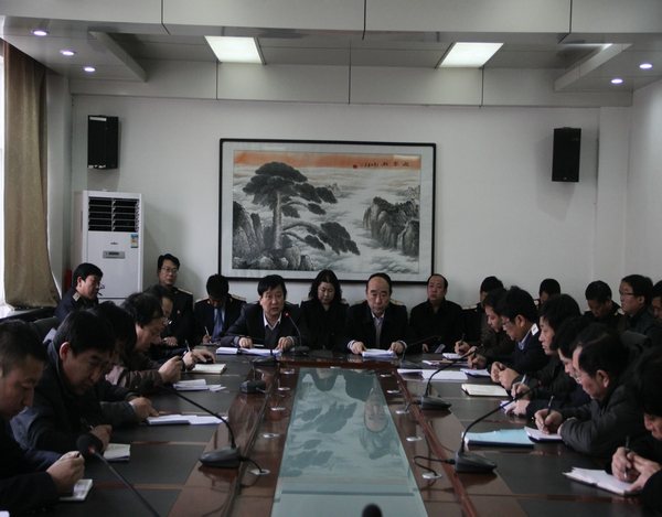 鐵運分公司貫徹礦業(yè)公司“三會”精神會場